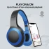 Promate LaBoca Headphone, Over-Ear Deep Bass Wireless Headphone with Long Paytime, Hi-Fi Sound, Blue Color